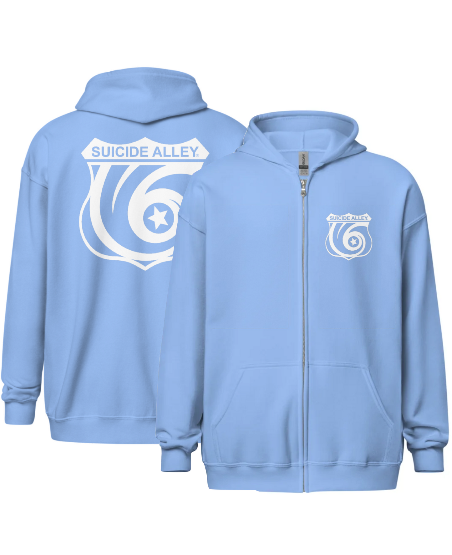 The Official SACC Brand Logo Zip Up Hoodie