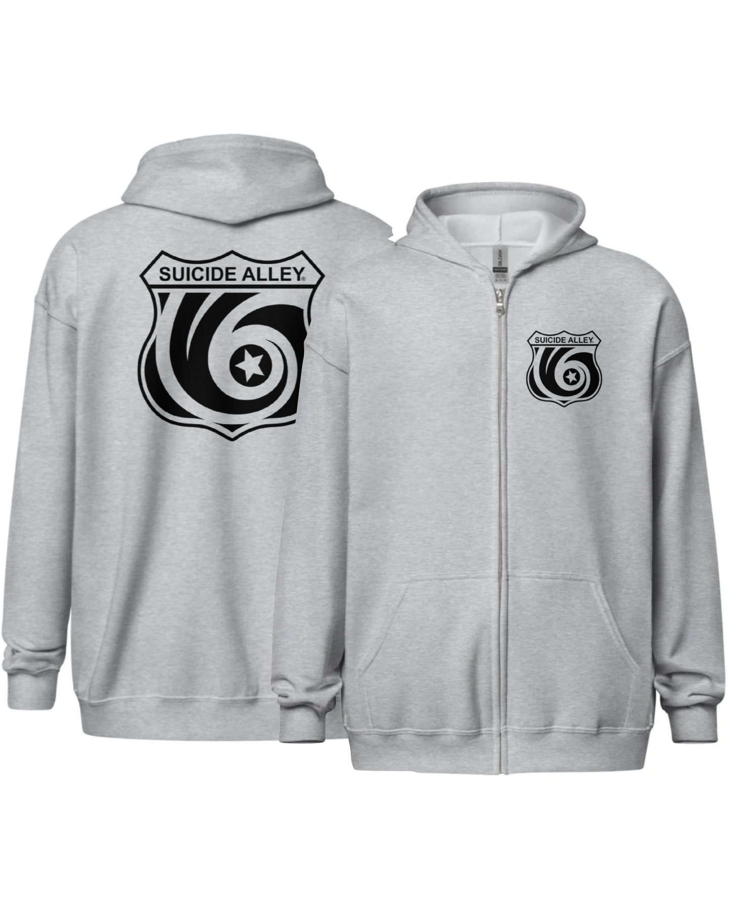 The Official SACC Brand Logo Zip Up Hoodie
