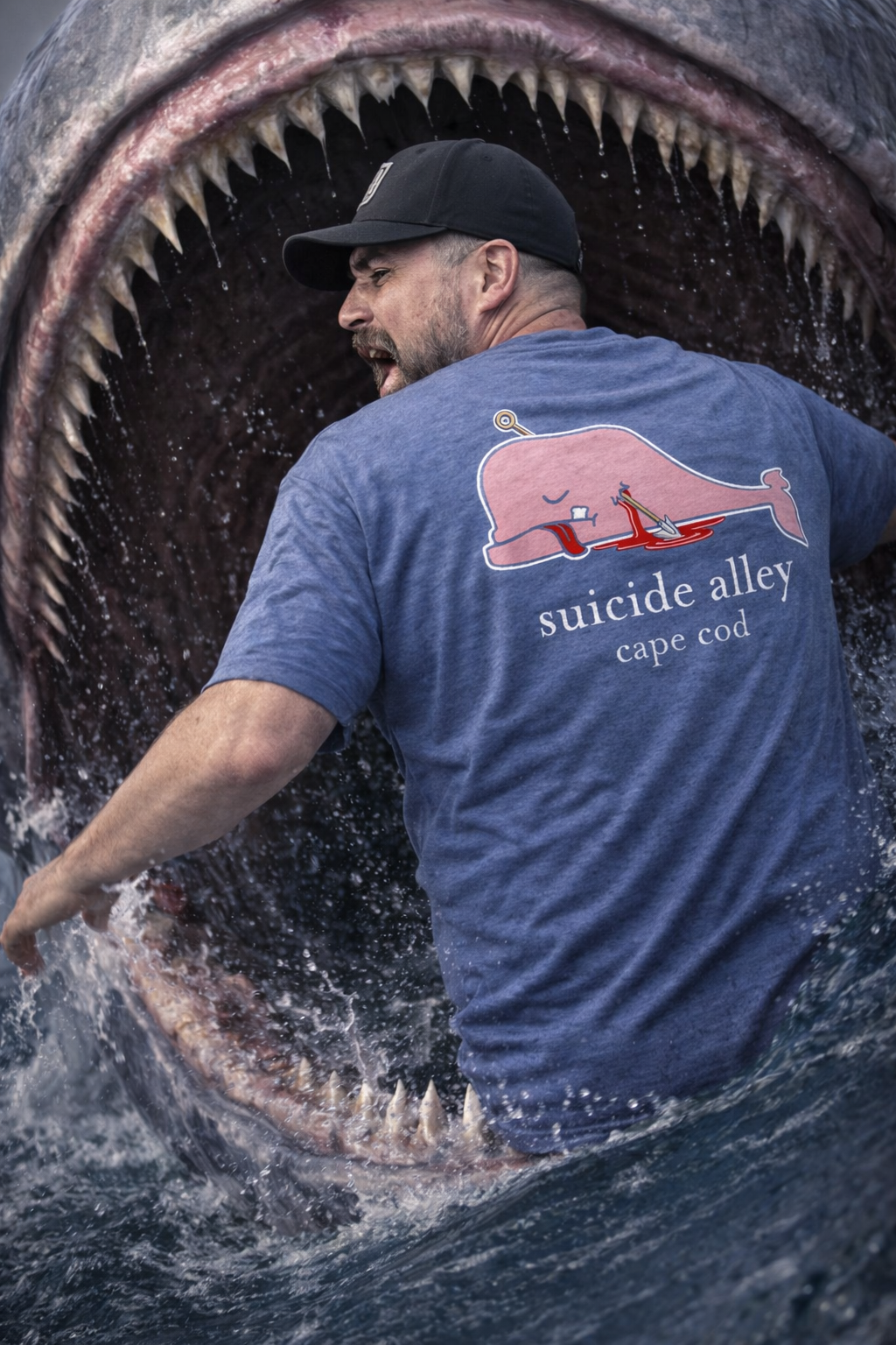 Suicide Alley Unisex Whale T Shirt