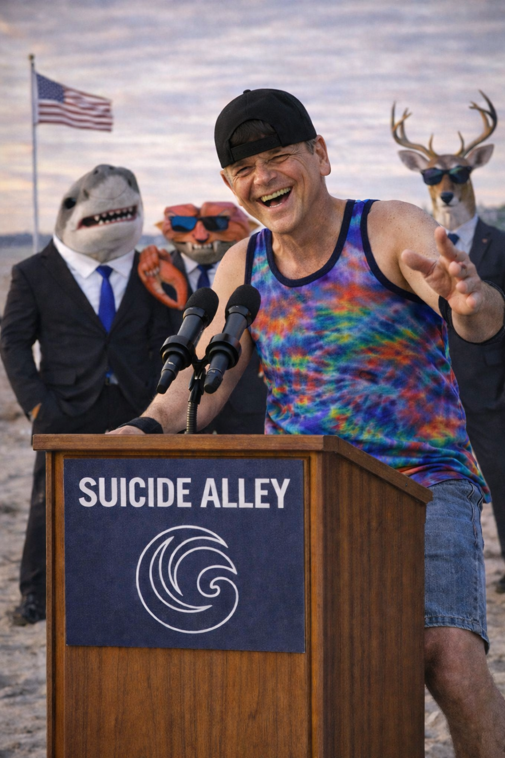 Suicide Alley Marker Logo Dad hat