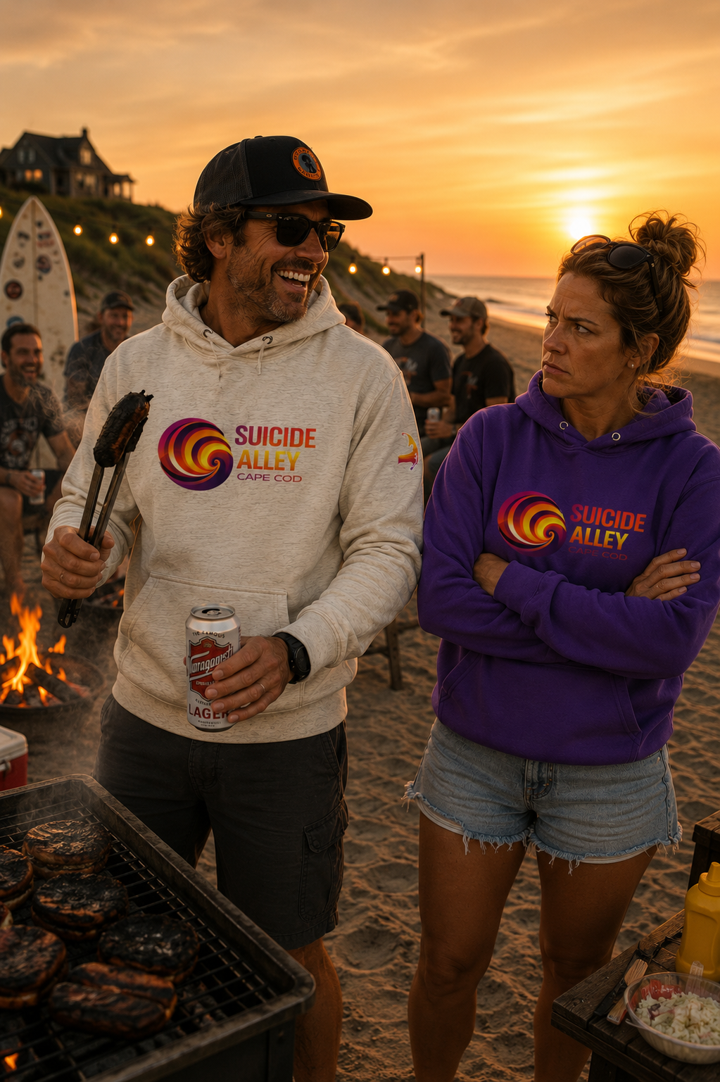 Suicide Alley Sunset Logo Unisex Hoodie